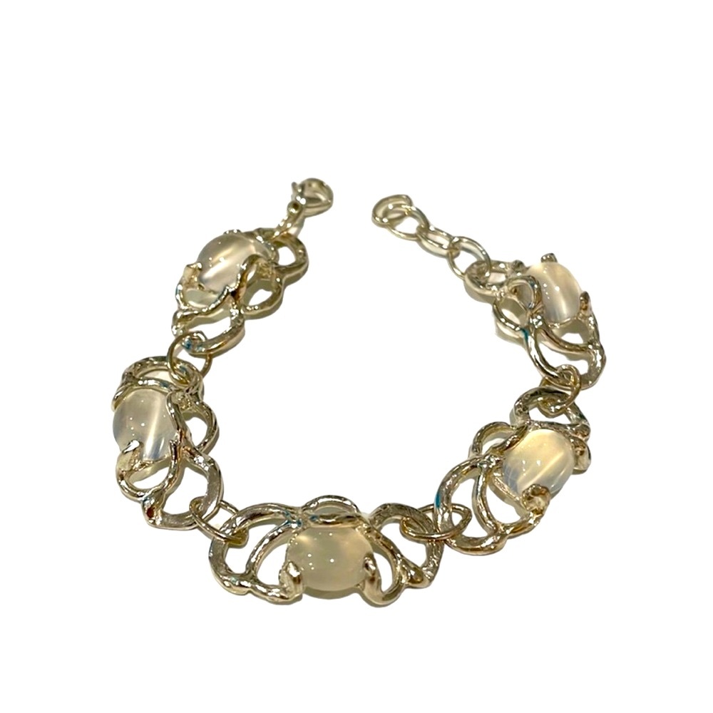 Sterling Silver and Moonstone Artisan-designed Bracelet
